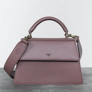 Angela Roi Hamilton Satchel (signet) in ash rose